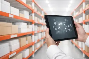 Fertigungsbetrieb mit digital angebundener Produktion und Lager